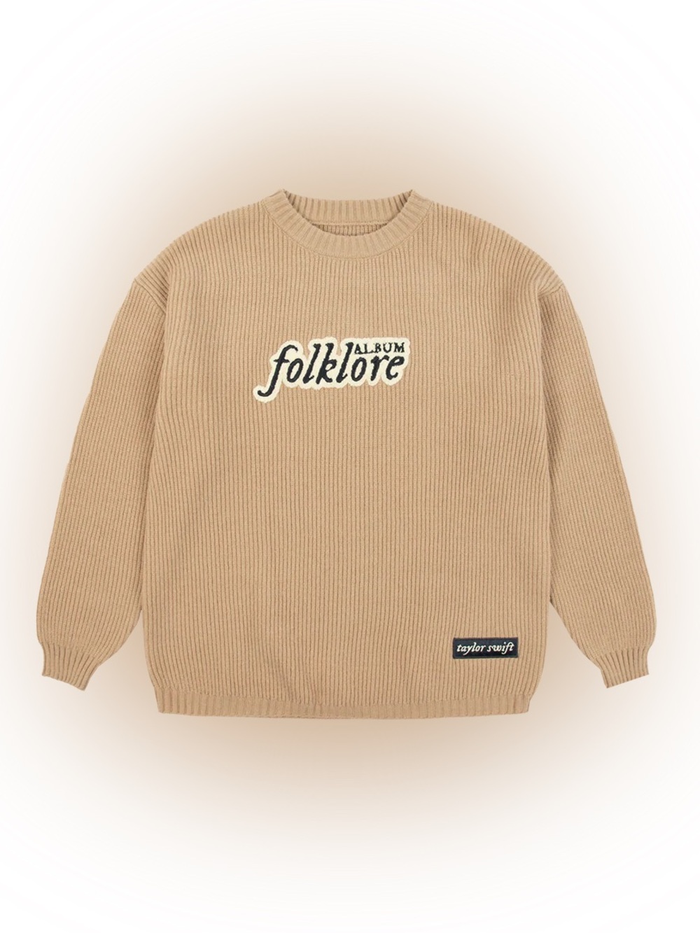 Taylor Swift Official Folklore Album Oversized Sweater Large - Picture 1 of 6